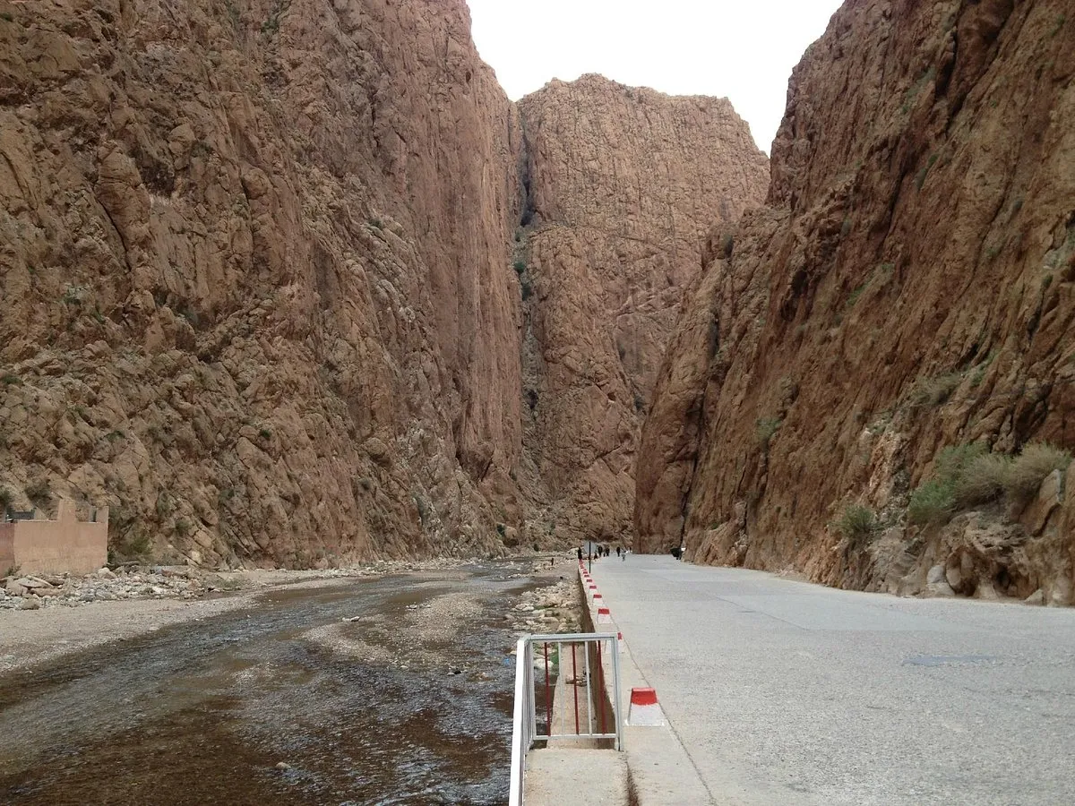 The walls of the Todra gorge